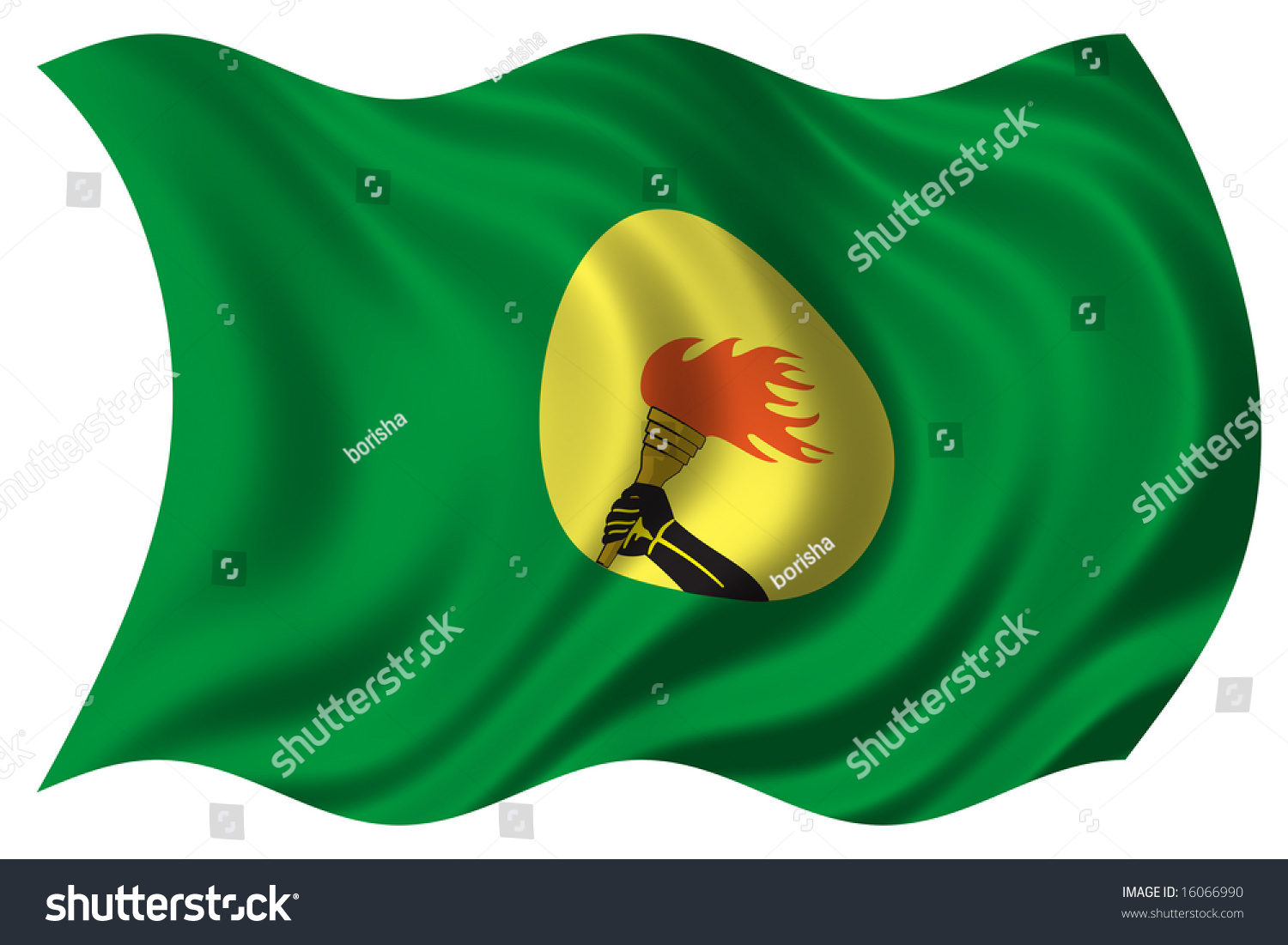 Illustration Of Zaire Flag - 16066990 : Shutterstock