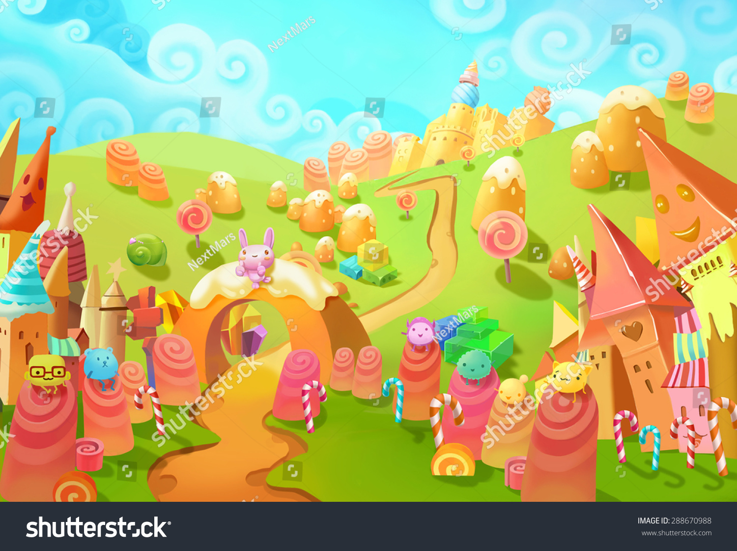 Illustration: Welcome To The Candy Land! You Lost In Forest And ...