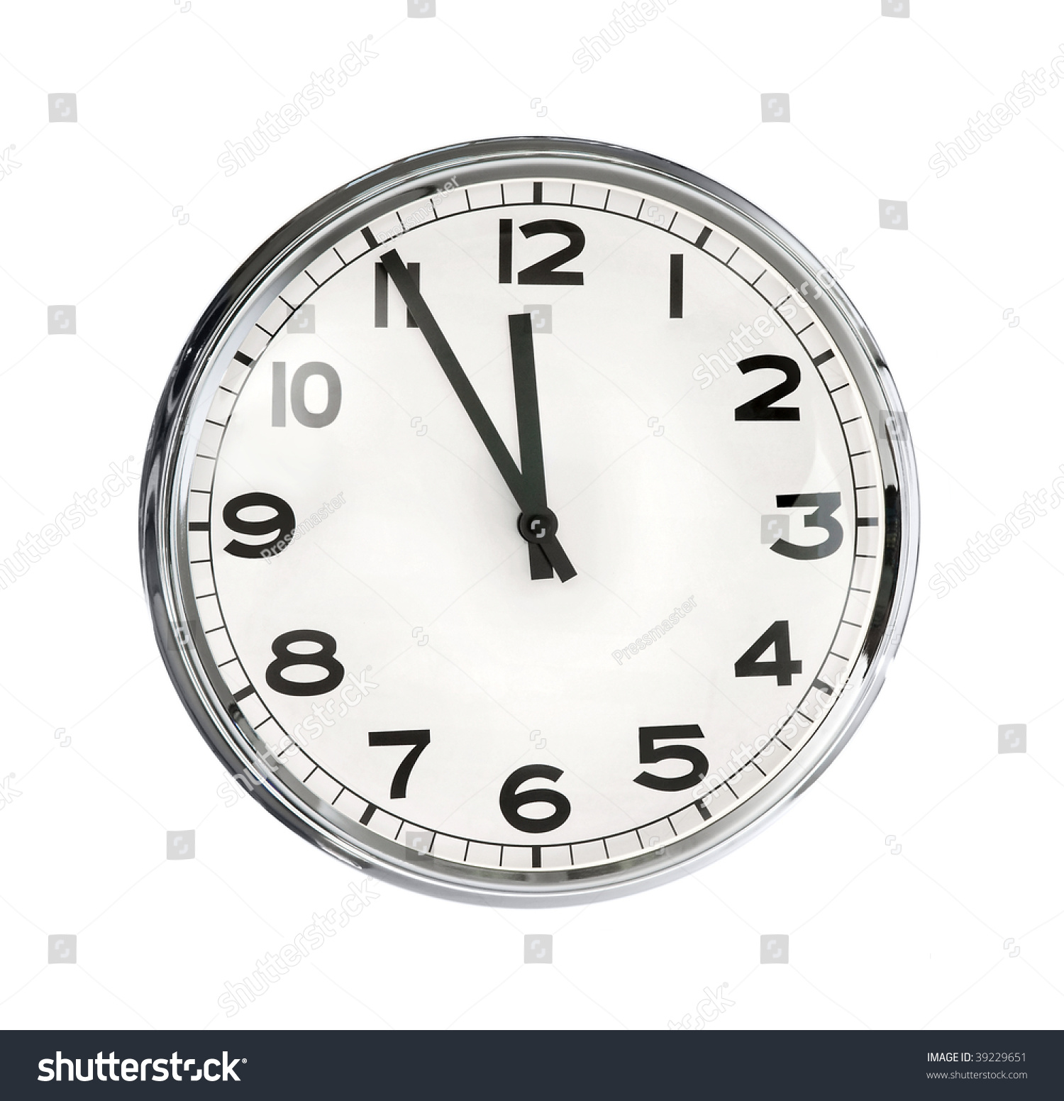 Image Clock Isolated On White Background Stock Photo 39229651 ...