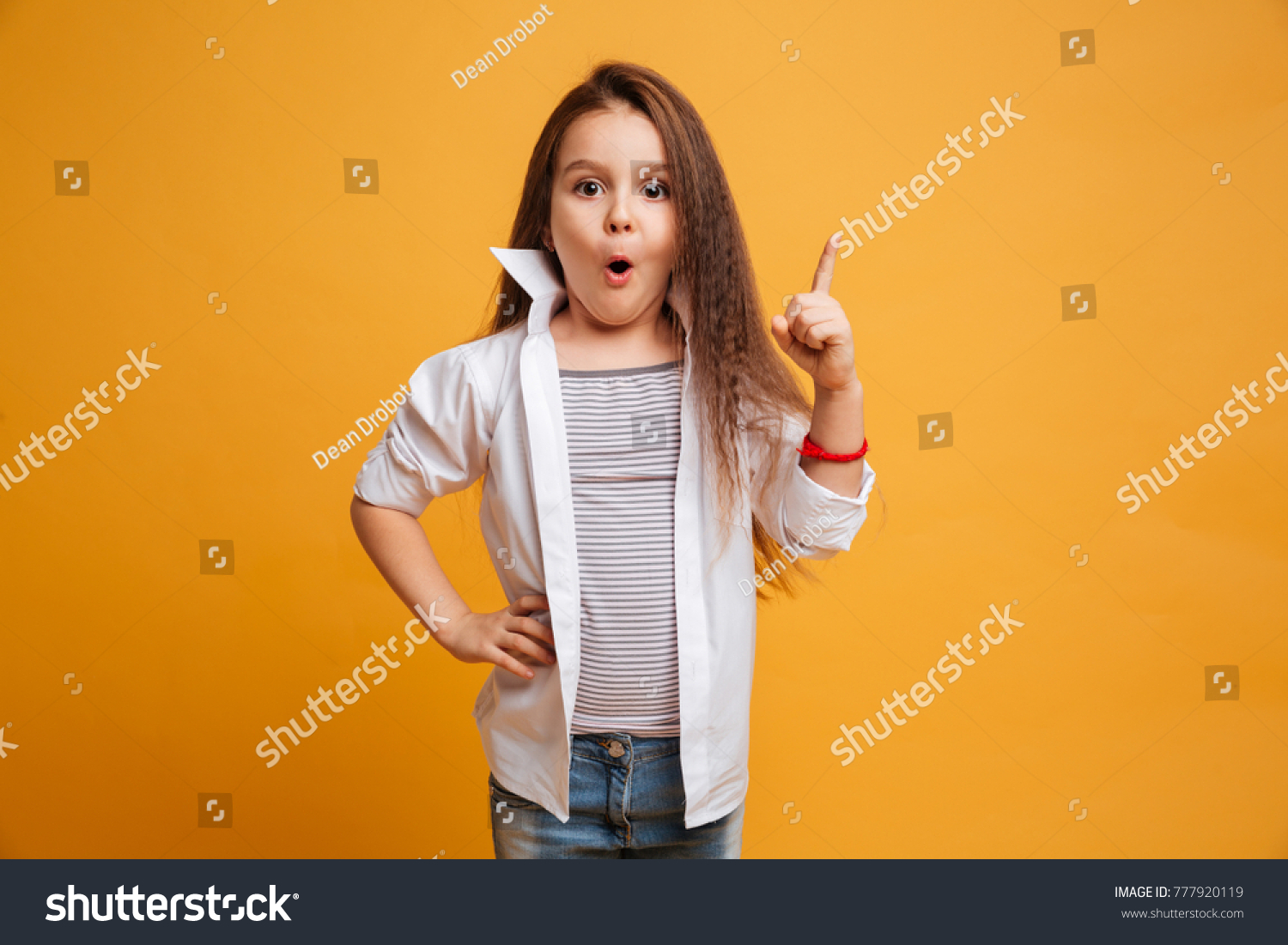 Image Surprised Little Girl Child Standing Stock Photo (edit Now) 777920119