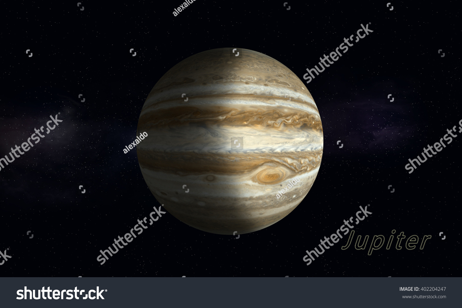 Imaginary Space Illustration Biggest Gas Giant Stock Illustration ...