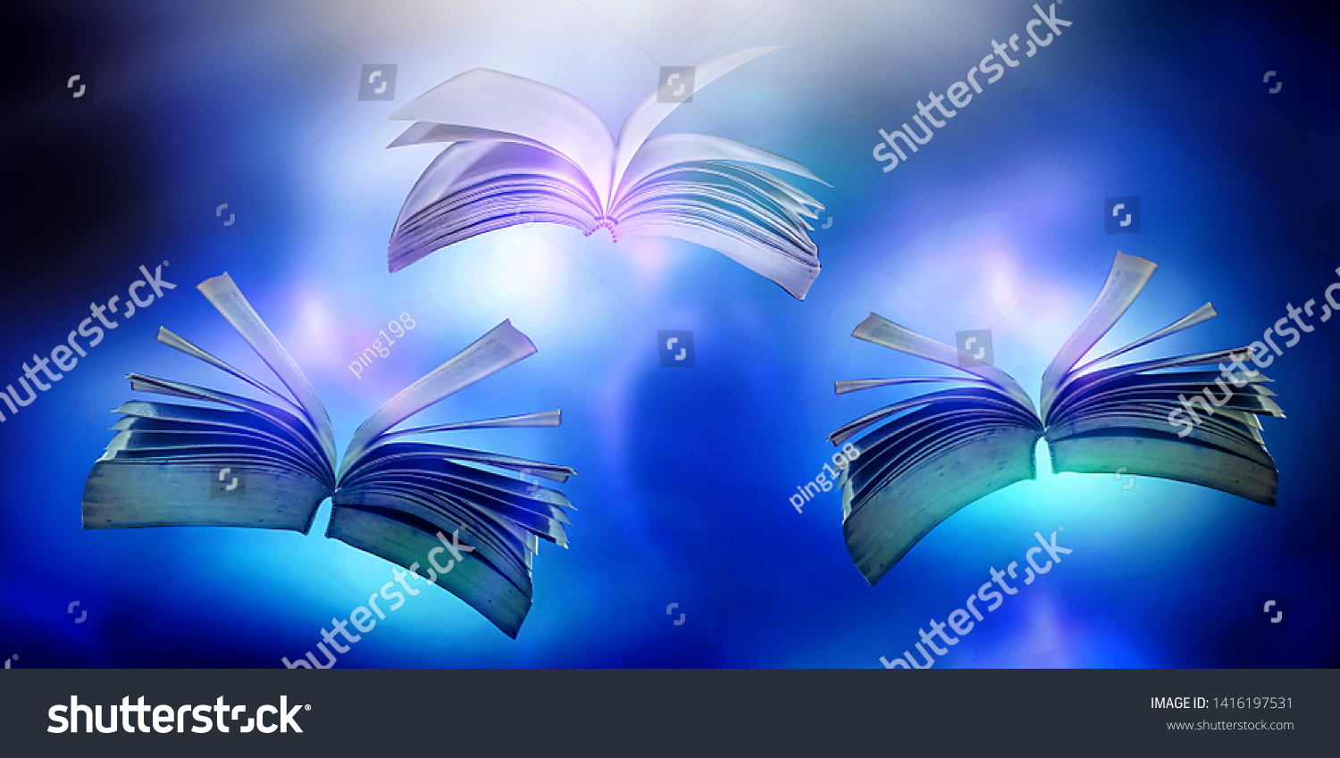 Imagine Magic Book Page Supernatural Concept Stock Photo Edit Now