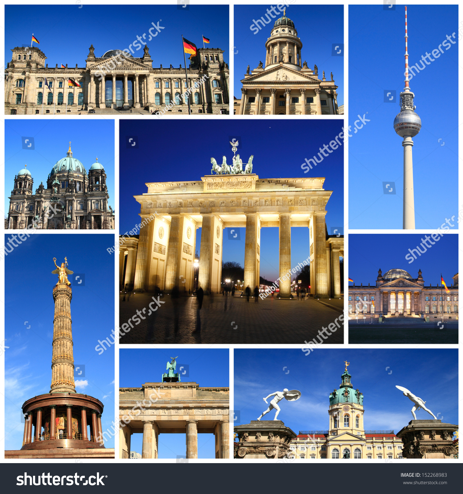 Impressions Of Berlin, Collage Of Travel Images Stock Photo 152268983 ...