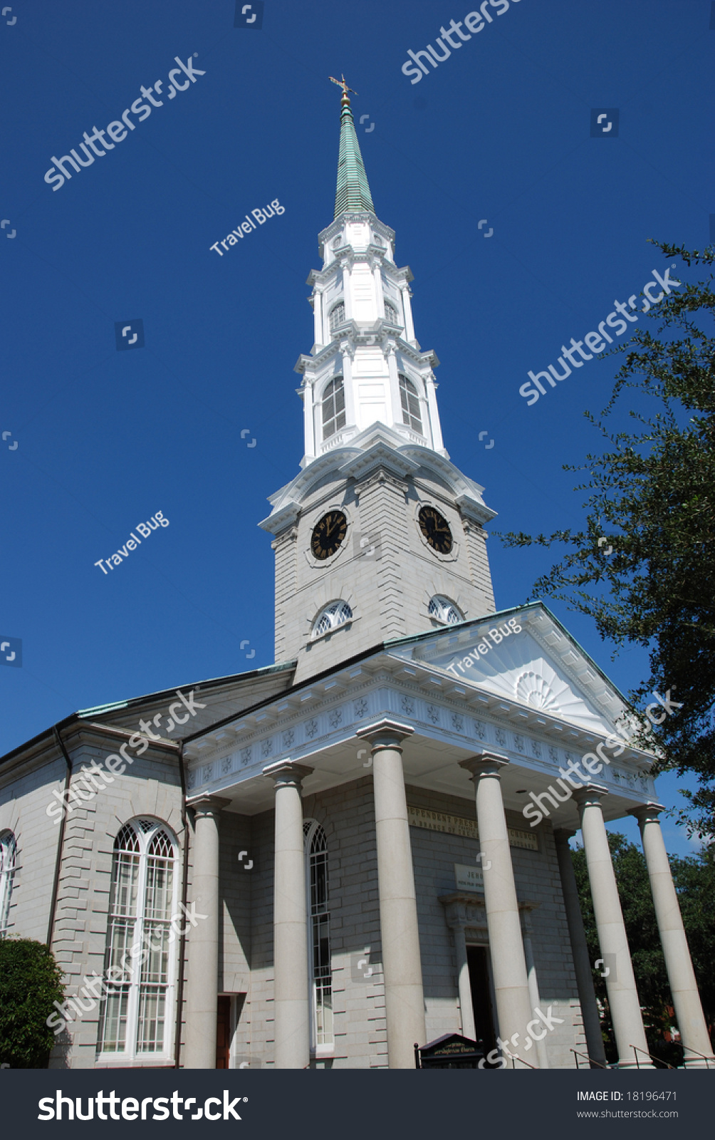 Independent Presbyterian Church In Savannah Georgia Stock Photo ...