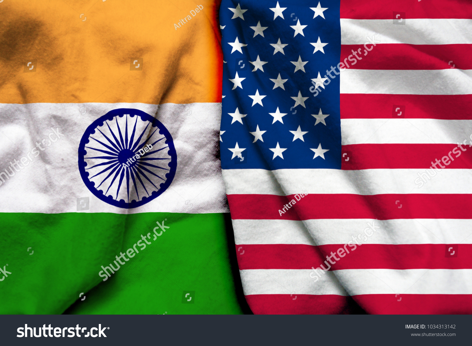 691 America india flag together Images, Stock Photos & Vectors ...