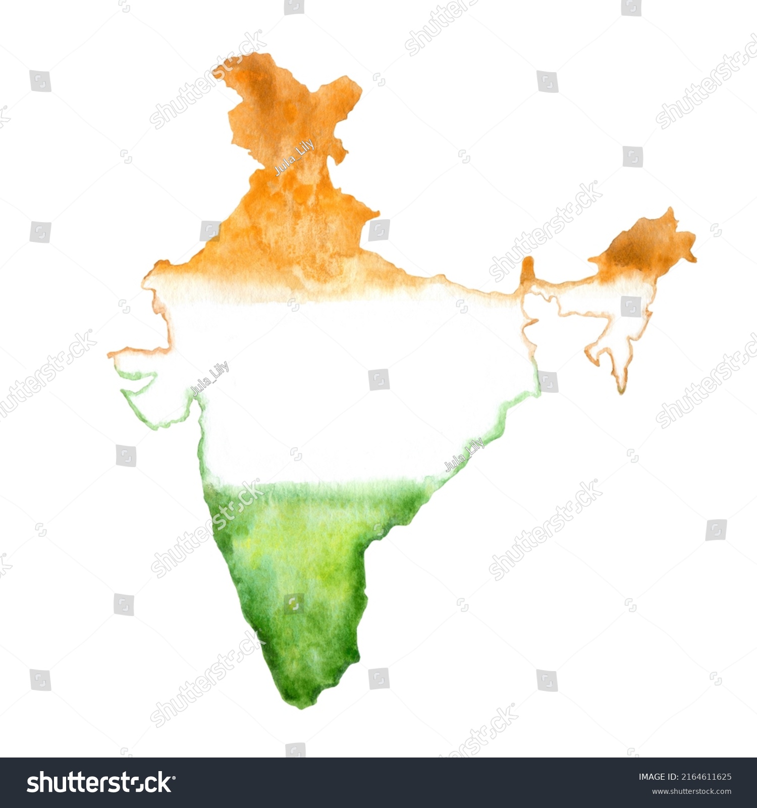 India Map World Mapearthwatercolor Hand Drawn Stock Illustration ...