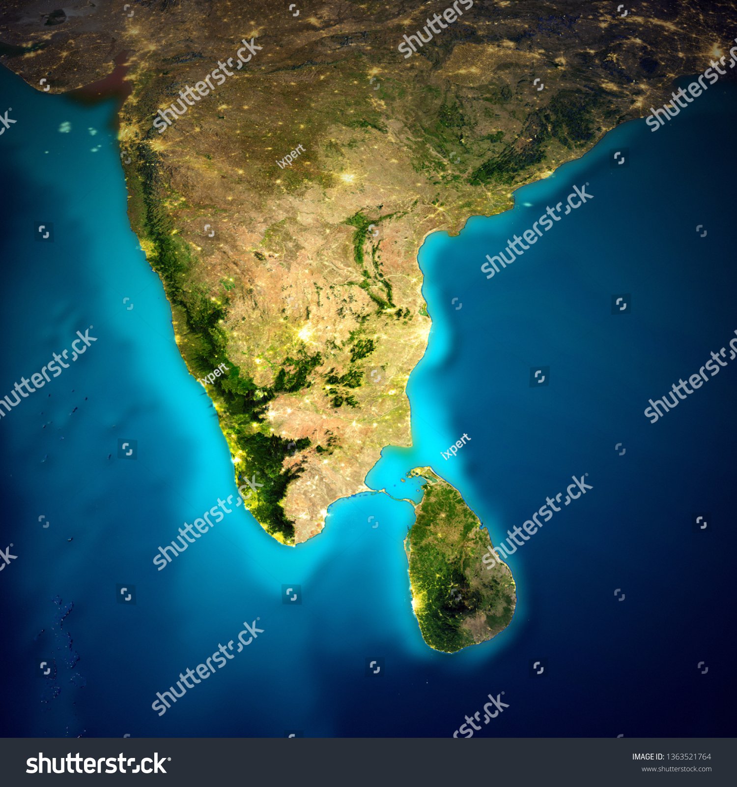 Nasa 3d Space Map India Space Map Elements This Image Stock Illustration 1363521764 |  Shutterstock