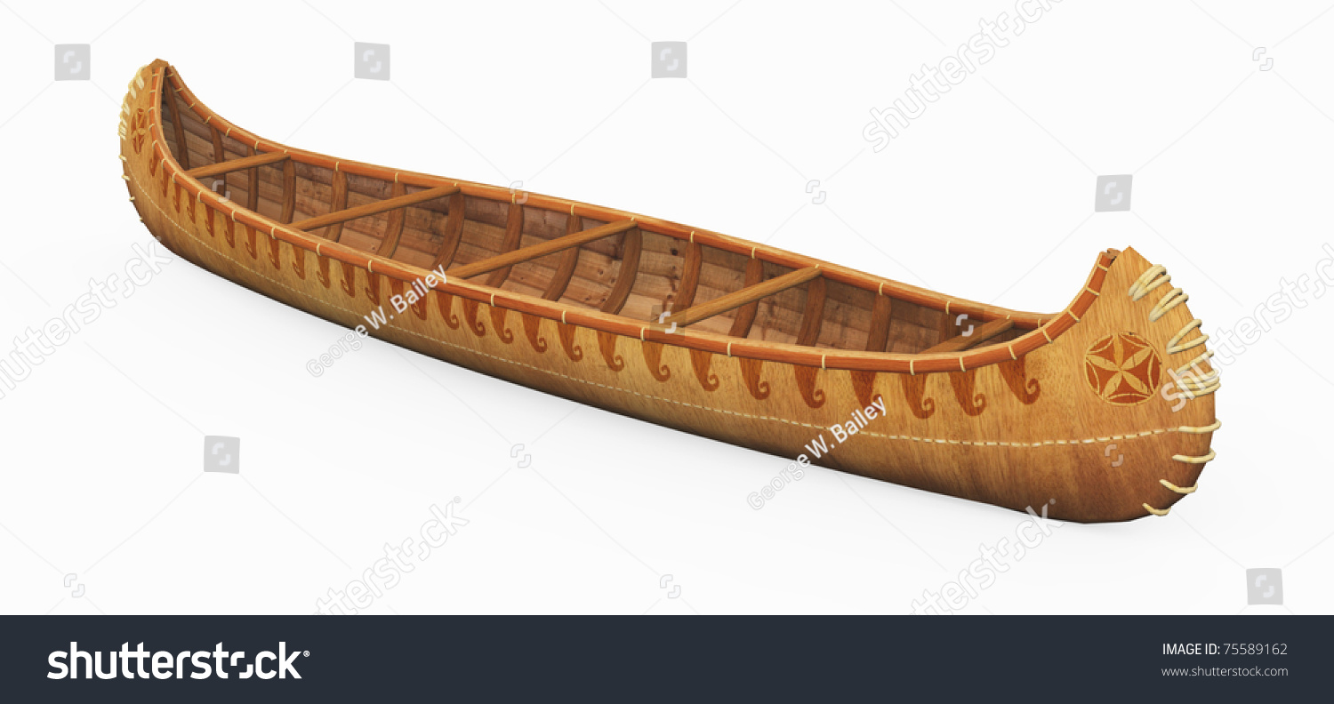 Indian Canoe Stock Illustration 75589162 - Shutterstock