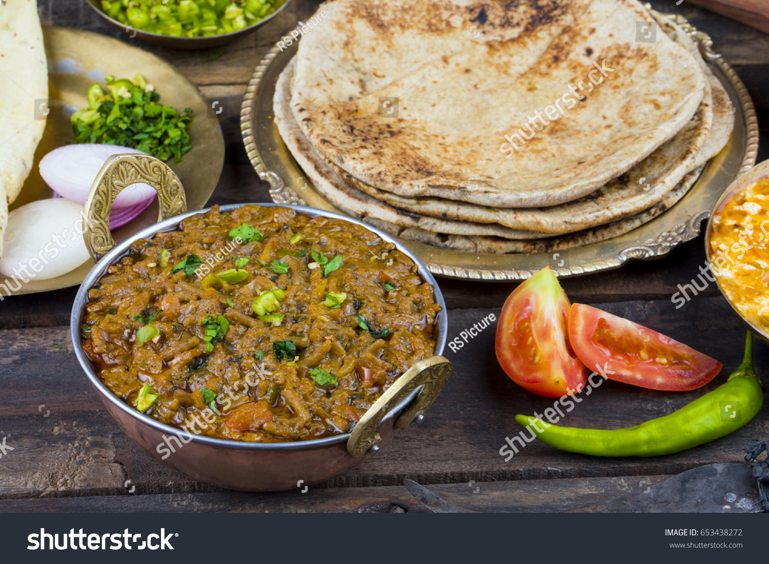 Indian Cuisine Sev Tamatar Called Sev Stock Photo 653438272 