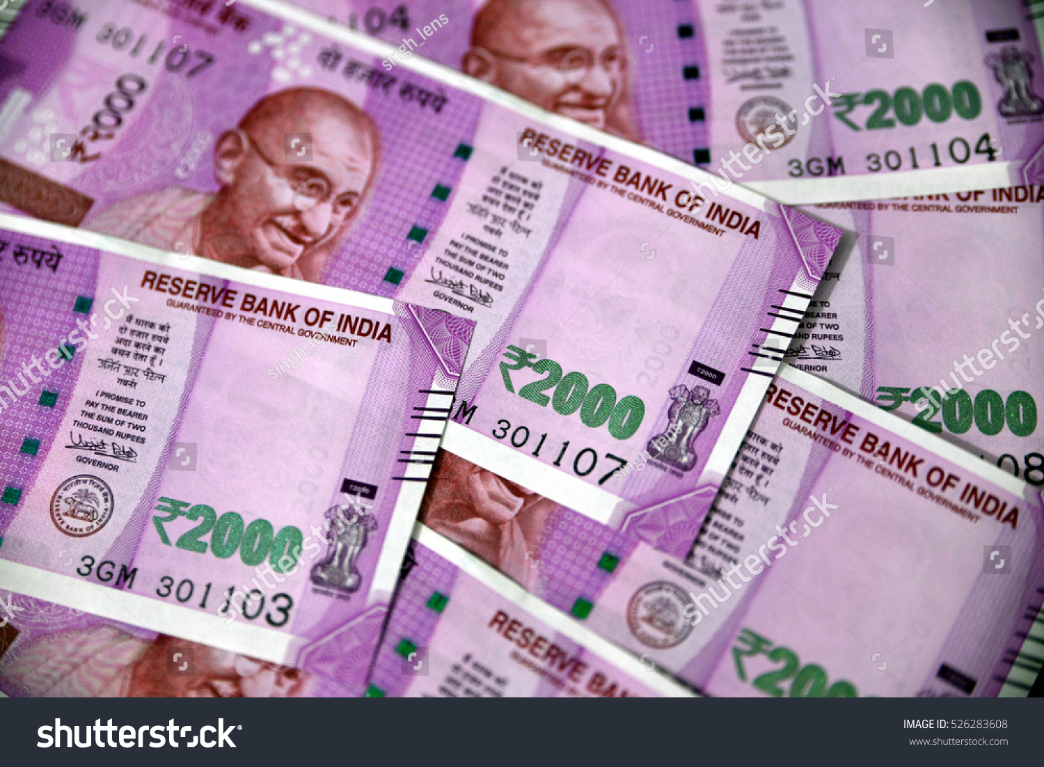 Indian Currency Two Thousand Indian Rupee Stock Photo Edit Now