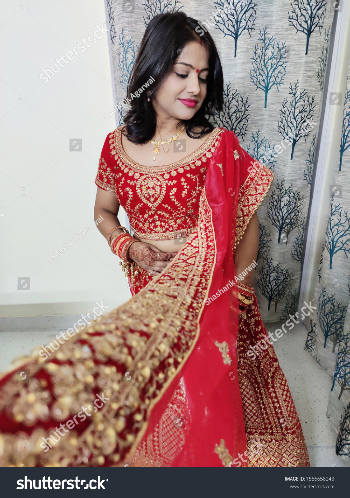 cute girl in lehenga