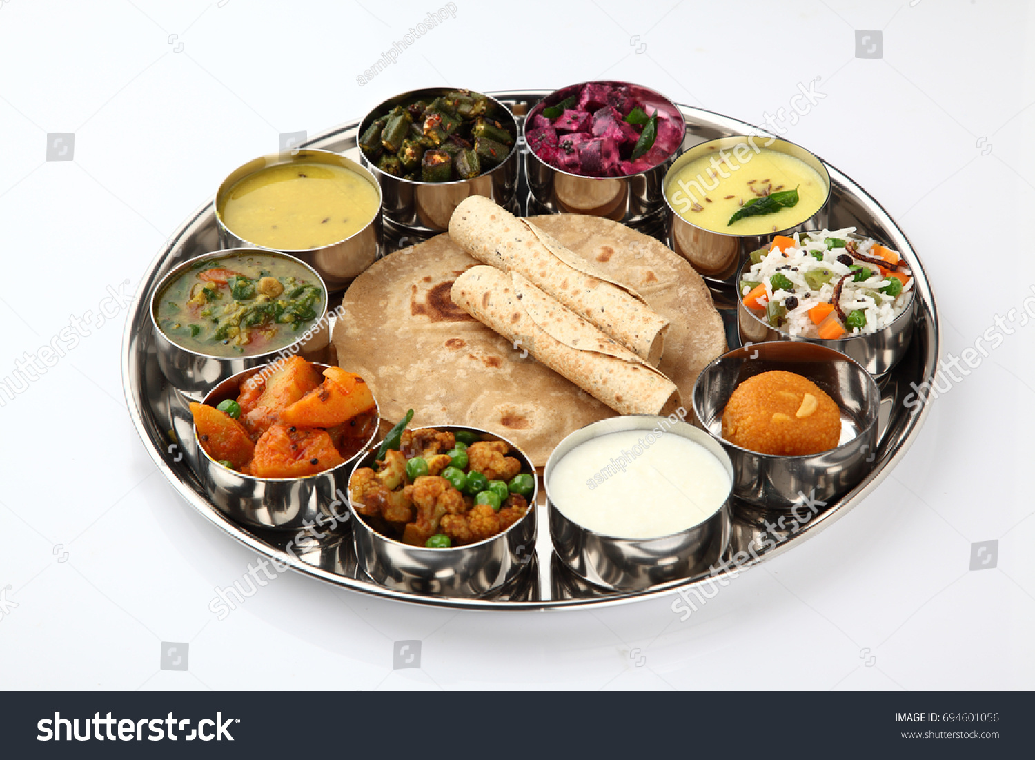 Indian thali Images, Stock Photos & Vectors | Shutterstock