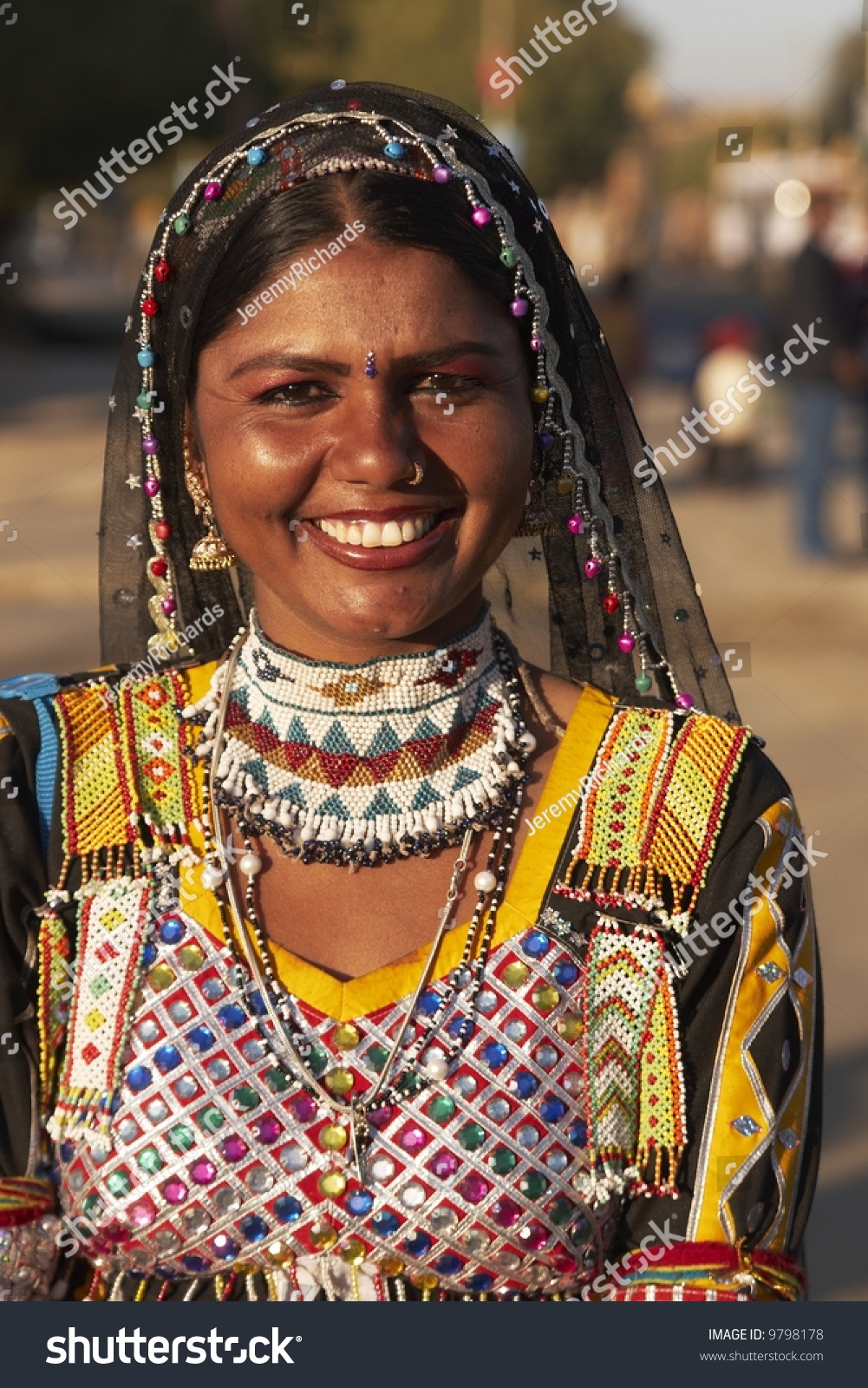 Indian Lady Kalbelia Dancer Dressed At The Desert Festival, Jaisalmer ...