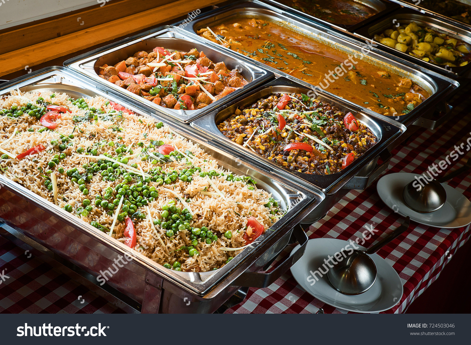 Indian Lunch Buffet All You Can Stock Photo (Edit Now) 724503046