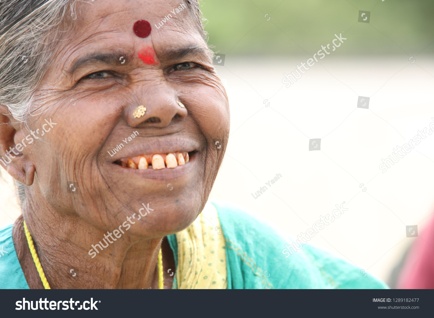 Indian Old Women Rural Area 26th Stock Photo 1289182477 