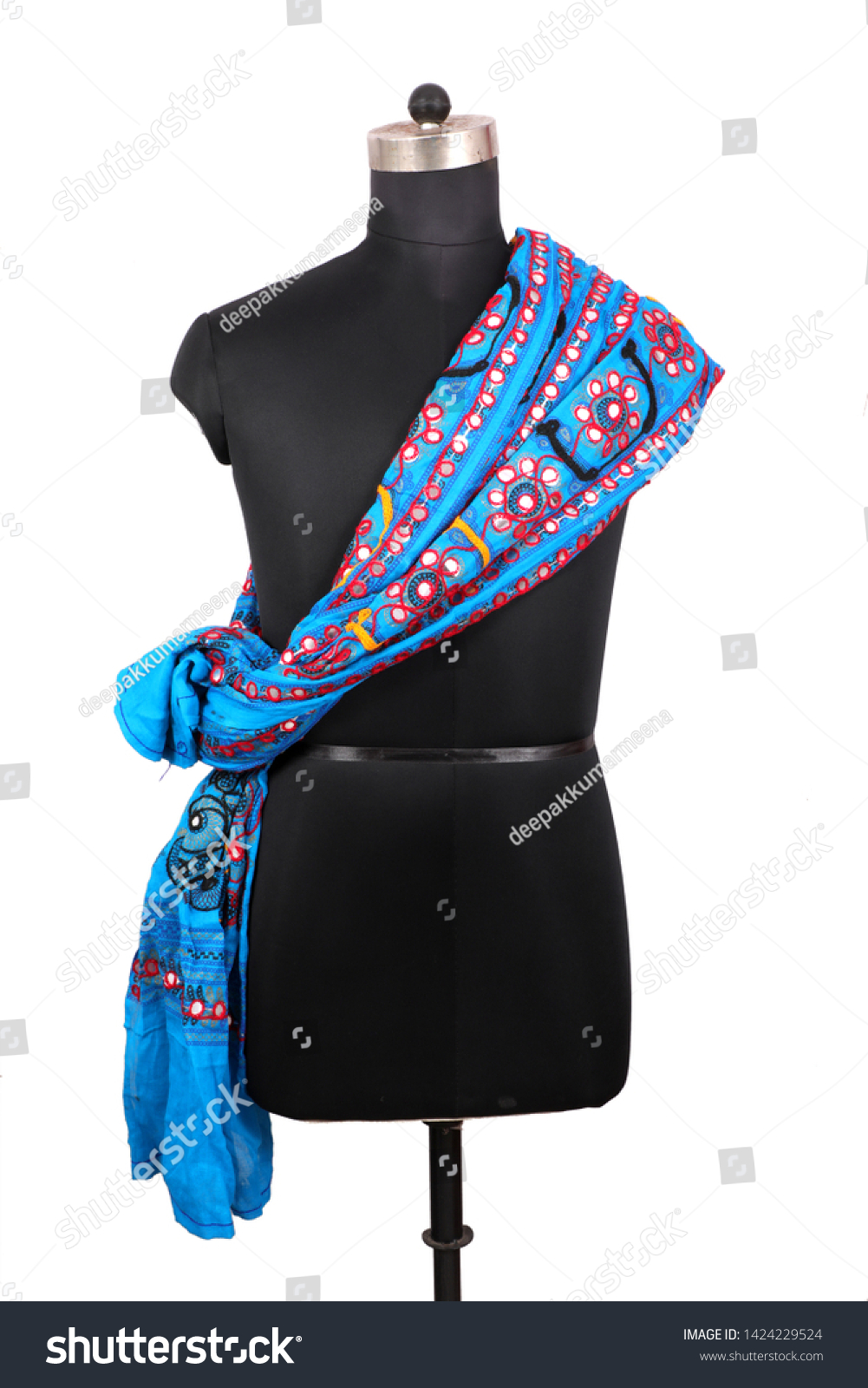 Indian Pakistani Designer Fabric Fabrics Lehenga Stock Photo Edit