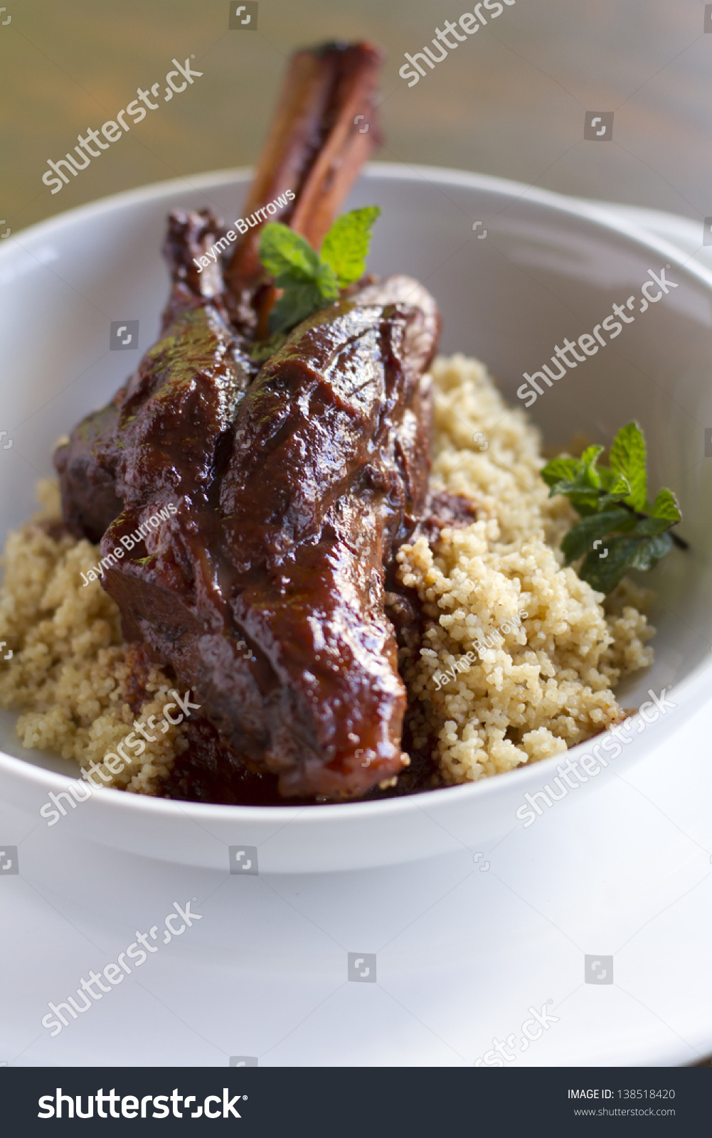 Indian Spiced Braised Lamb Shank Over Stock Photo 138518420 Shutterstock