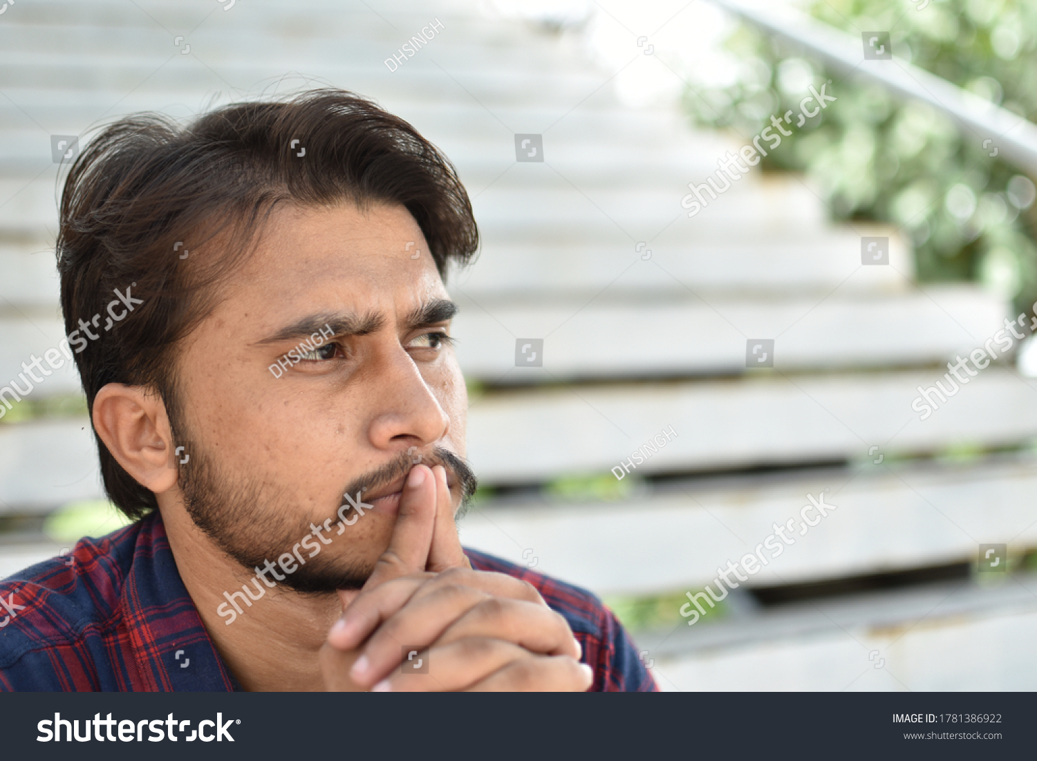 Indian Student Thinking Deeply About Something Stock Photo 1781386922 ...