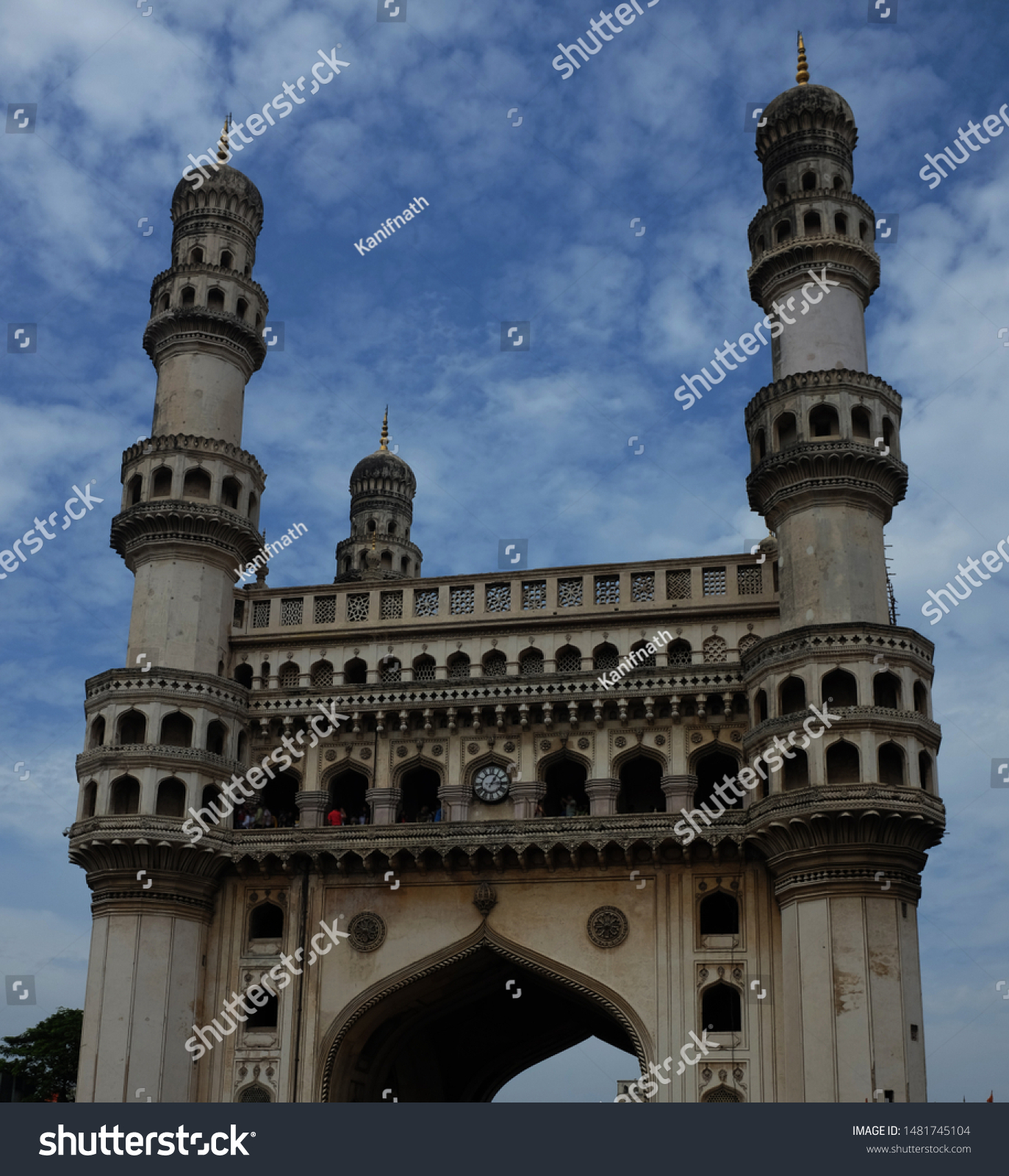 Indian Tourist Attraction Charminar Mahal Hydrabad Stock Photo ...