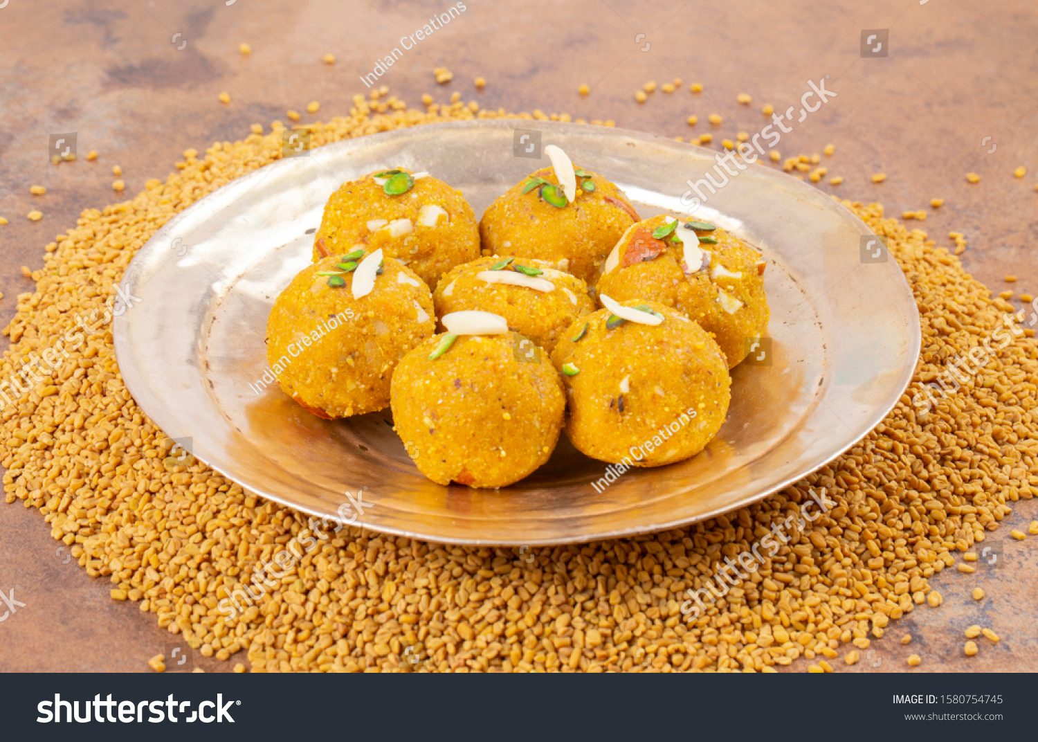 Indian Traditional Winter Sweet Food Methi Stock Photo 1580754745 