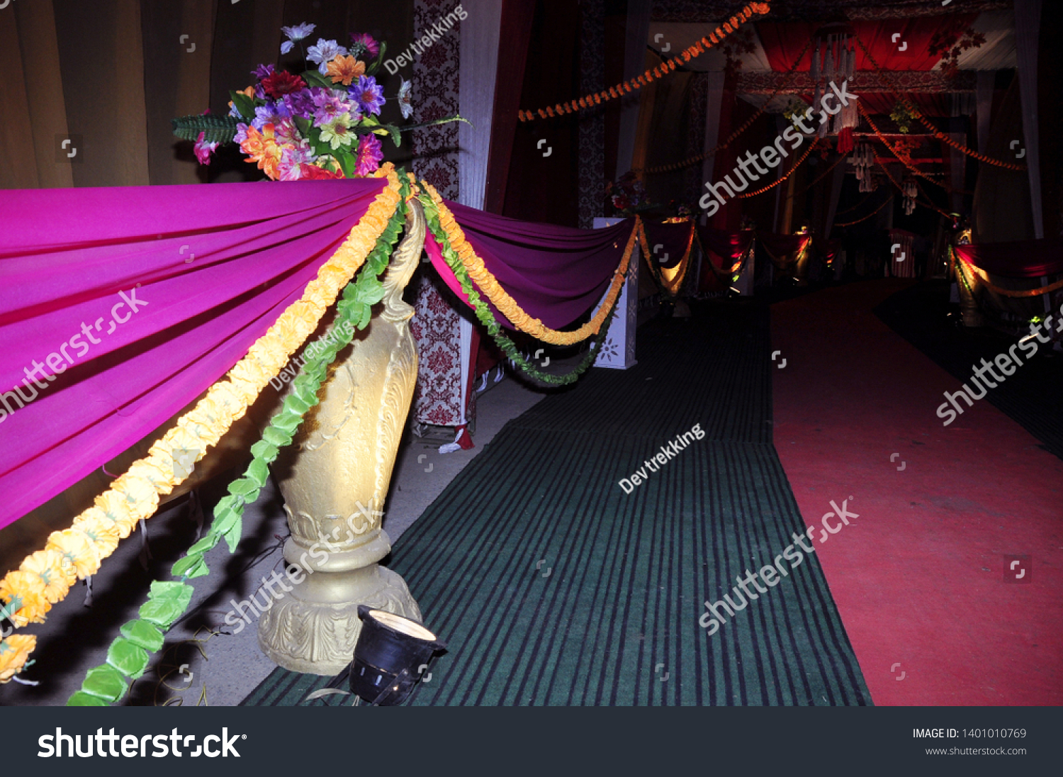 Indian Wedding Night Decoration Image Stock Photo 1401010769 | Shutterstock