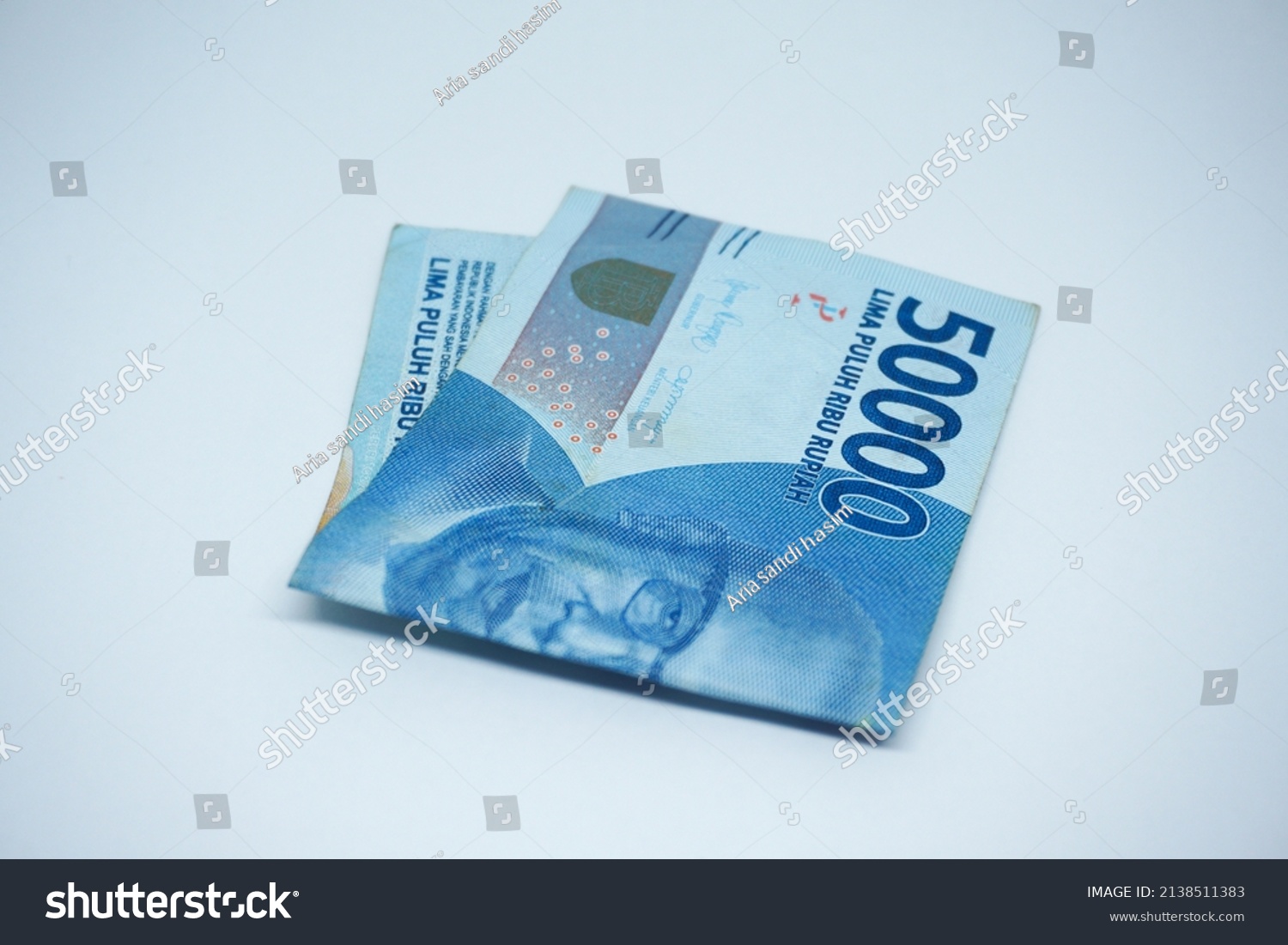 Indonesian Currency Fifty Thousand Rupiah Isolated Stock Photo ...