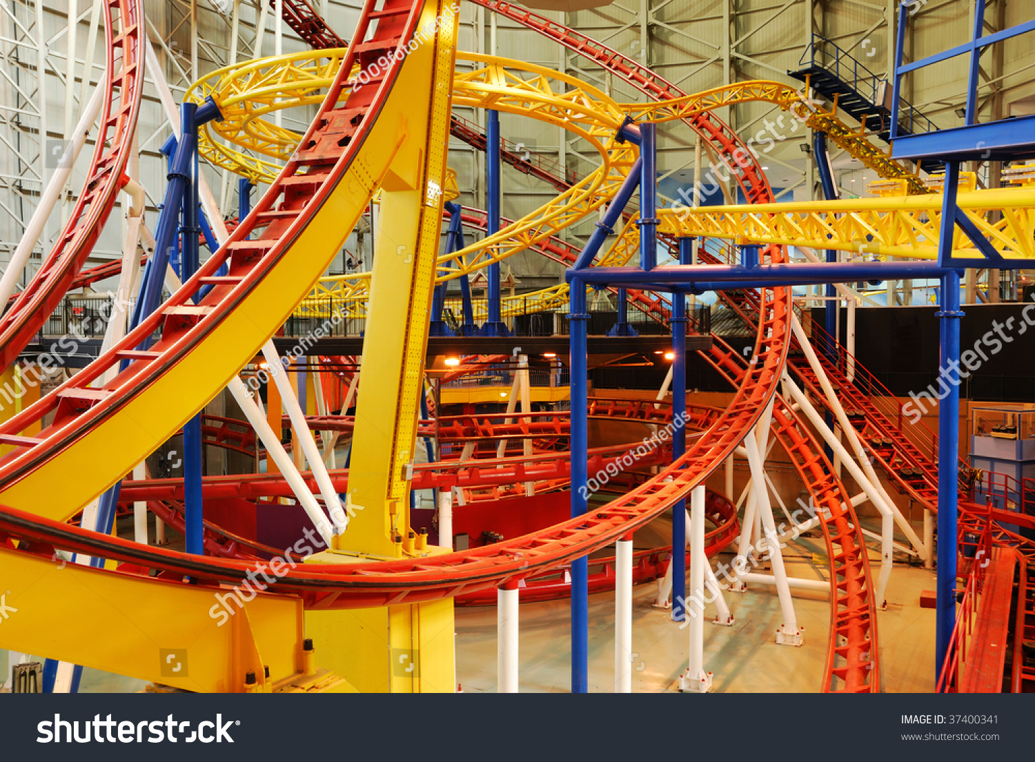 Indoor Rollercoaster Tracks West Edmonton Mall Stock Photo Edit Now