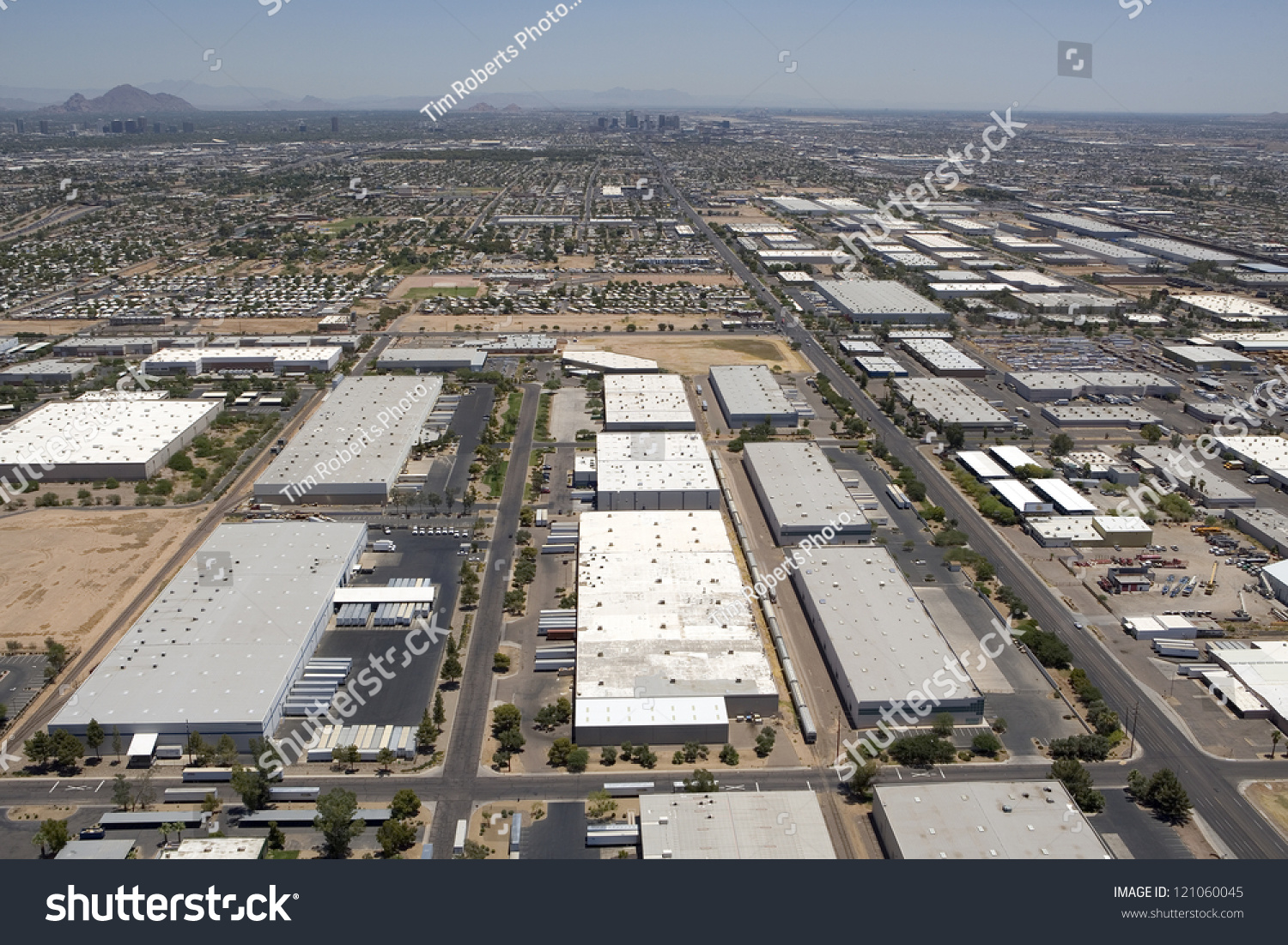 Industrial Area In Phoenix, Arizona Stock Photo 121060045 : Shutterstock