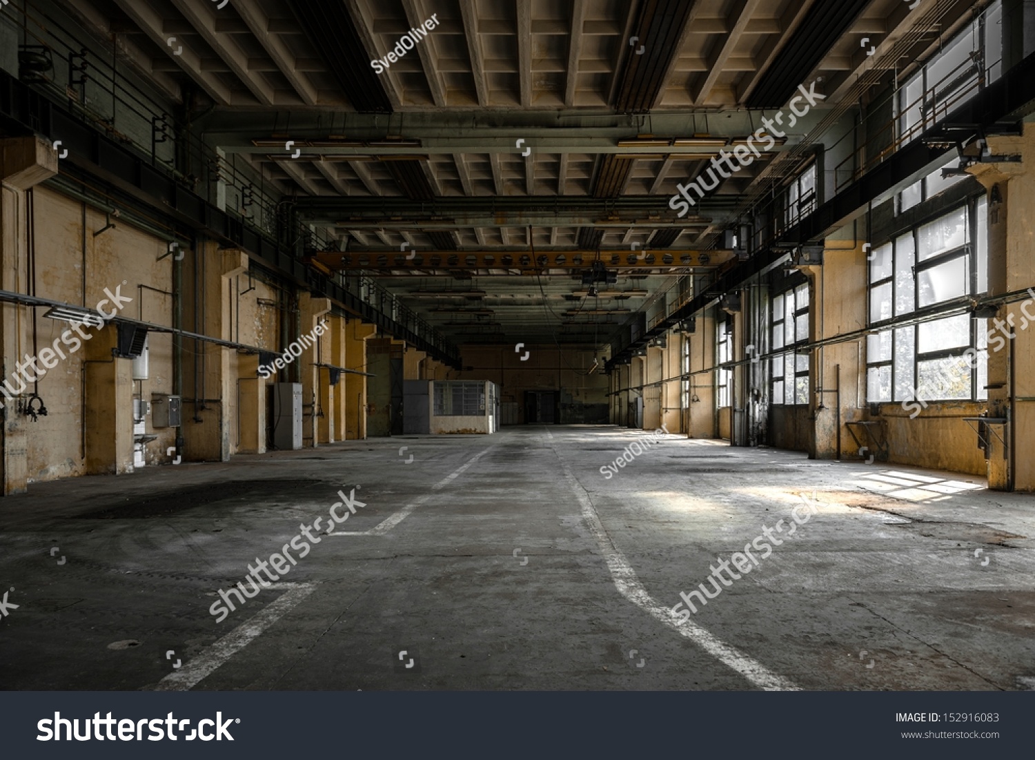 Industrial Interior Old Factory Building Stock Photo 152916083 