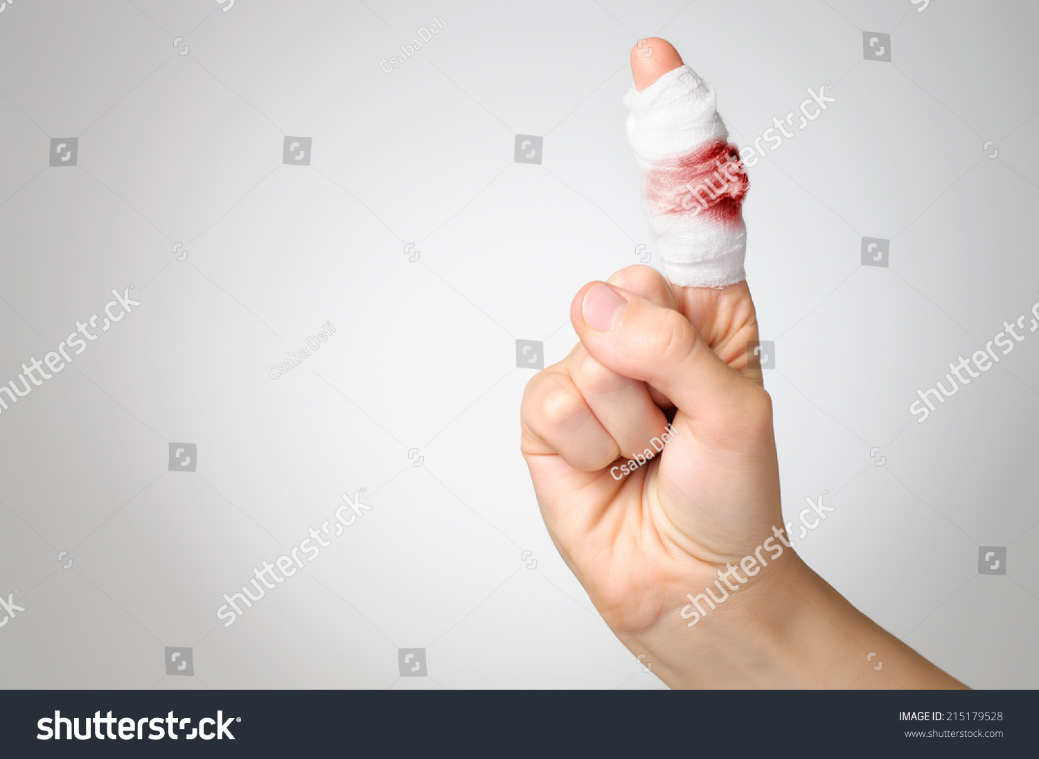 finger gauze bandage