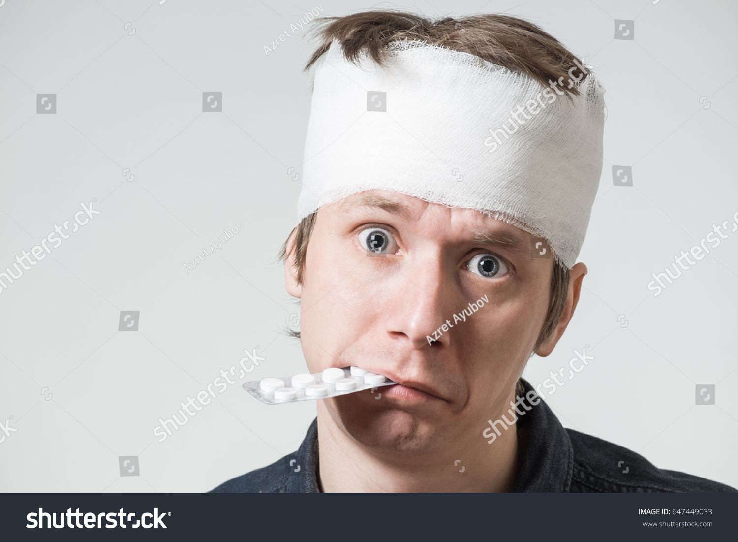 forehead bandage