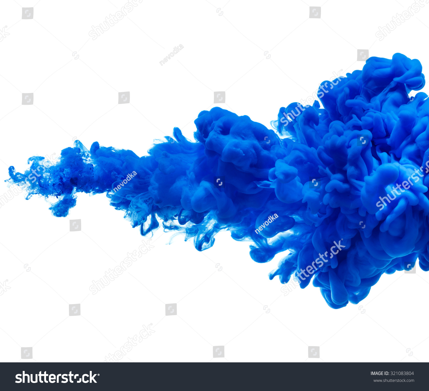 Ink Splash Cloud In Water Isolated On White Background Stock Photo ...