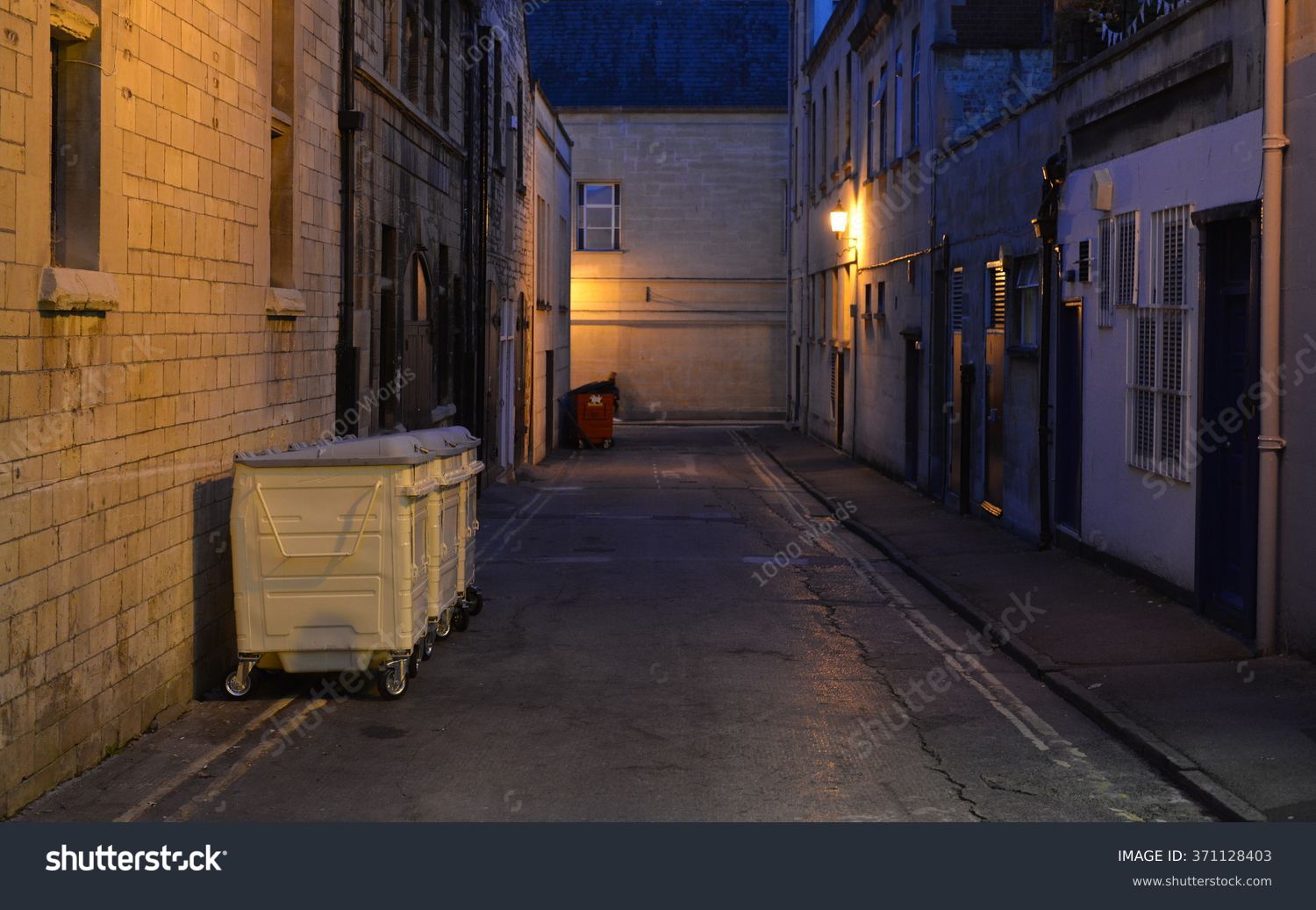 Inner City Dark Alleyway Background Stock Photo Edit Now