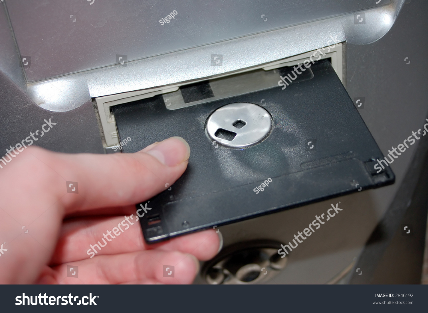 Insert Floppy Disk Stock Photo 2846192 - Shutterstock