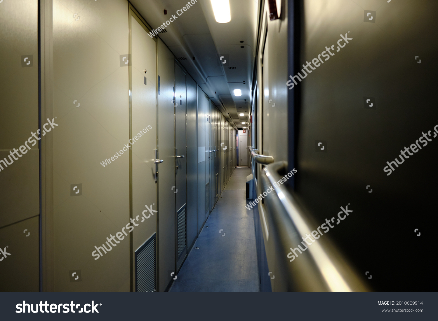 Inside Hallway Nightjet Sleeper Train On Stock Photo 2010669914 ...