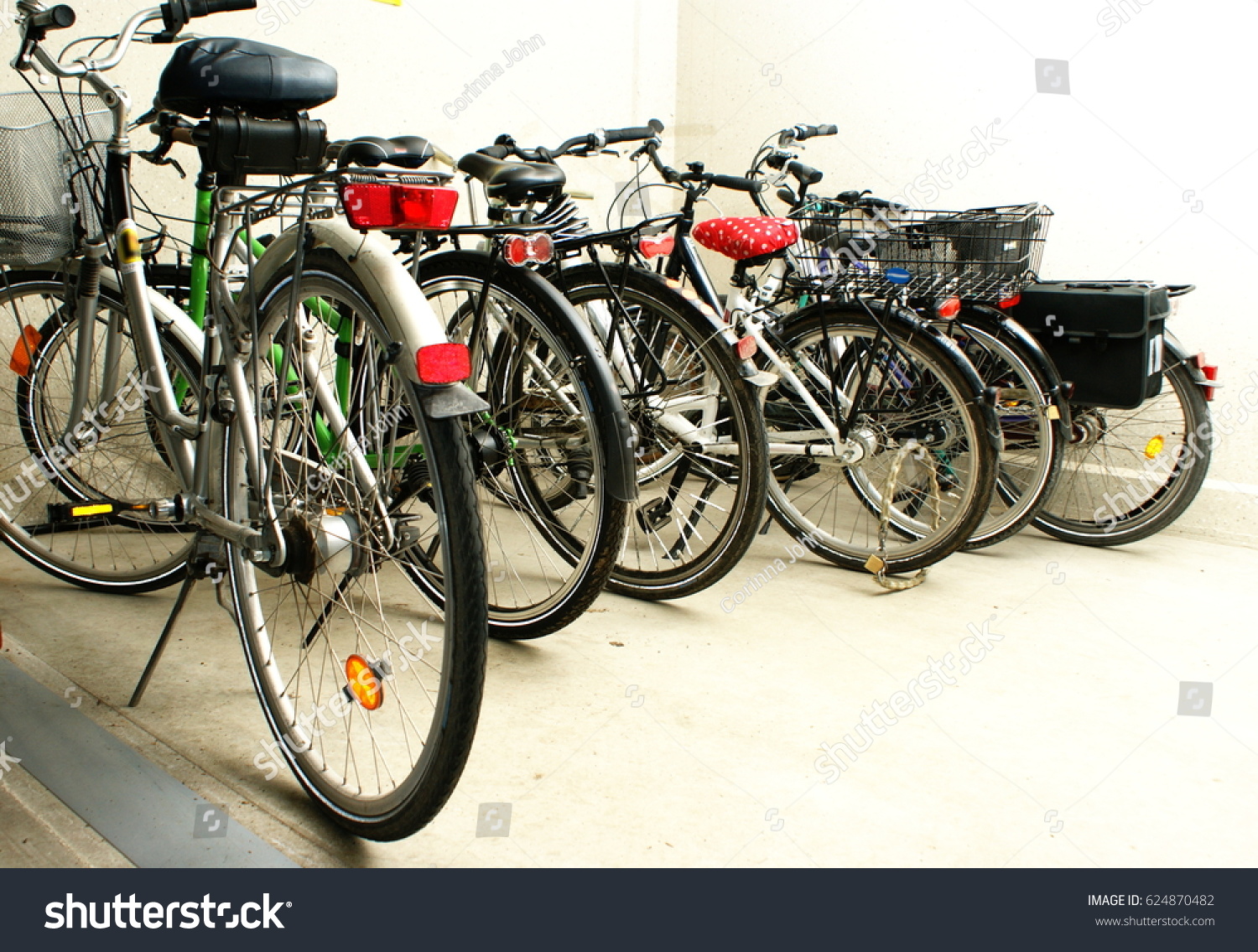 the bicycle garage