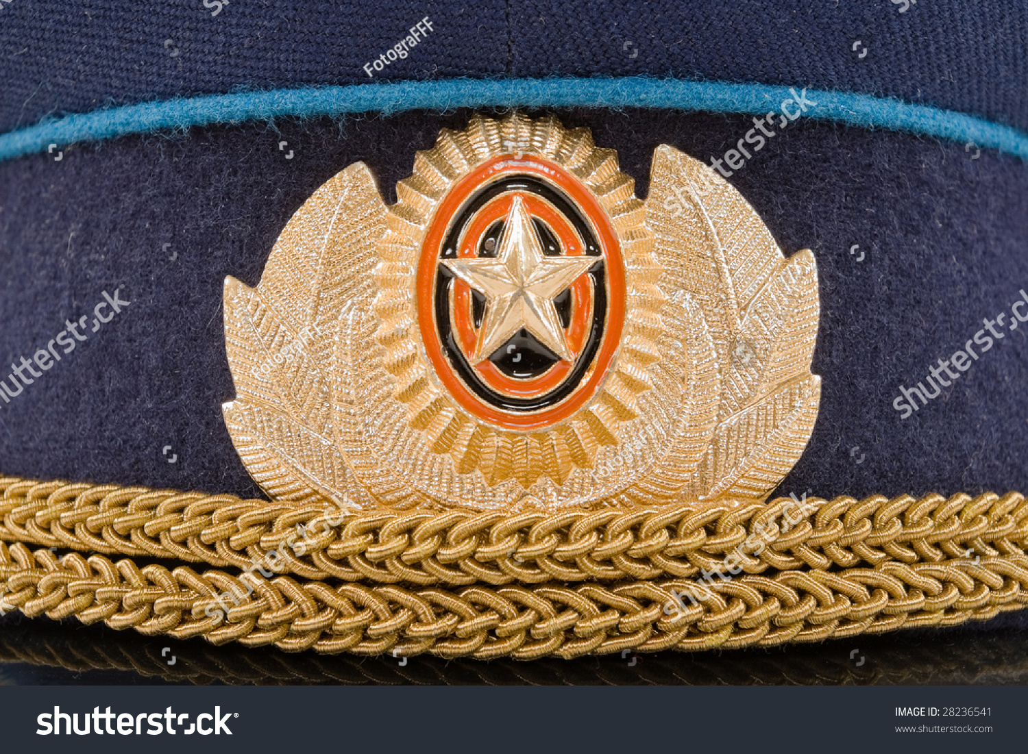 Insignia On Russian Officer Cap (Air Force) Stock Photo 28236541 ...