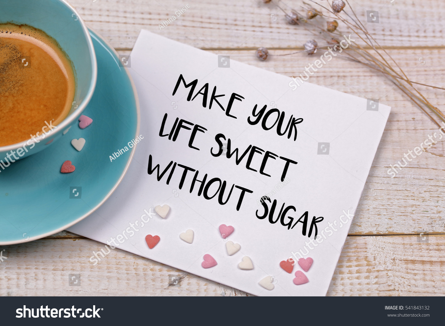 Inspiration motivation quote Make your Life sweet without sugar Diet Sport Fitness