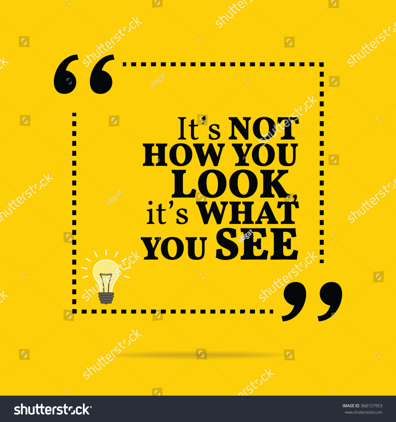 Inspirational Motivational Quote Simple Square Shape Stock Illustration ...