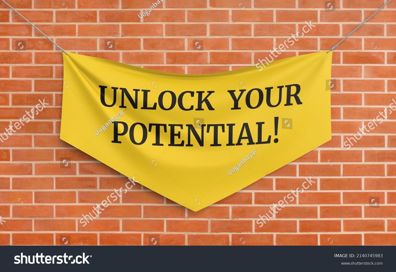 Inspirational Motivational Quote Unlock Your Potential Stock ...