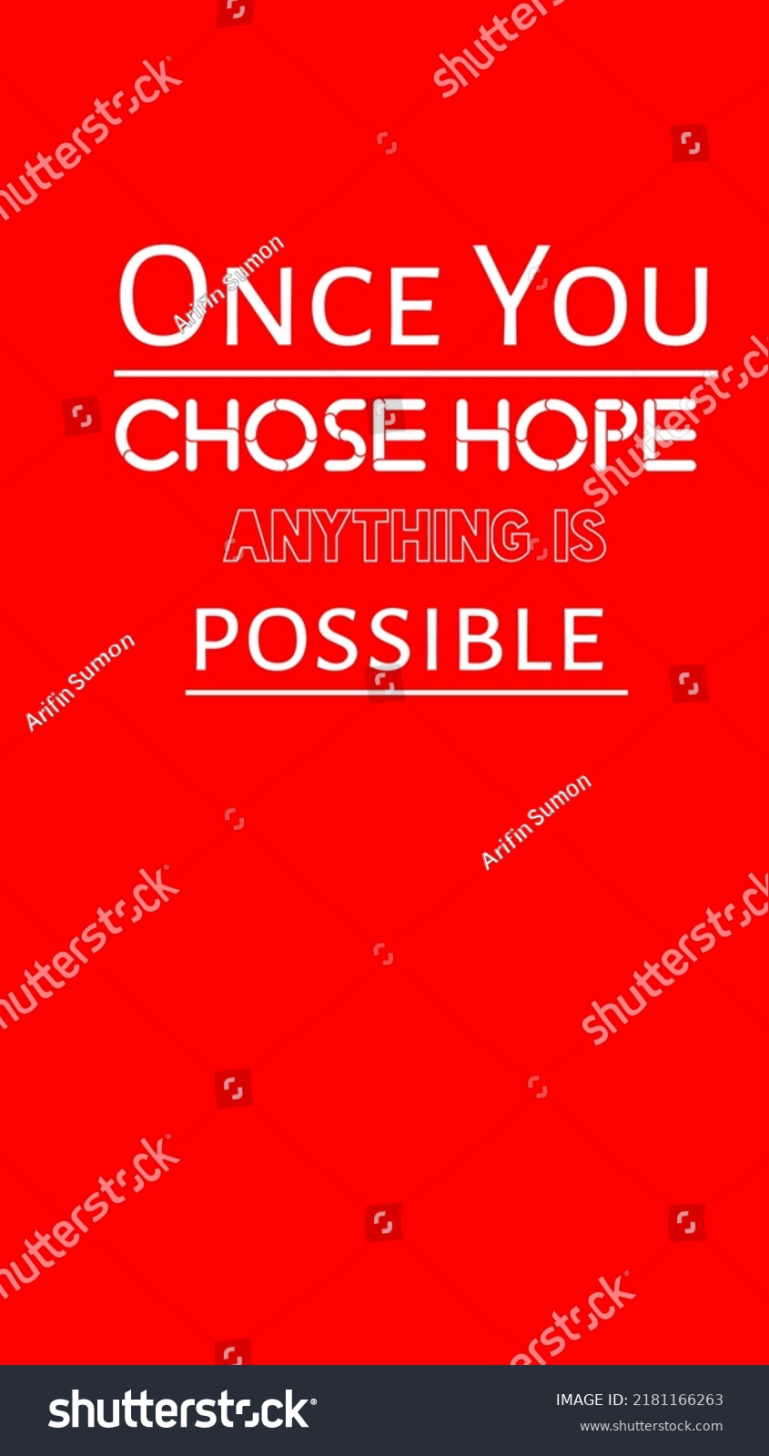 Inspirational Motivational Quotes On Red Background Stock Illustration ...