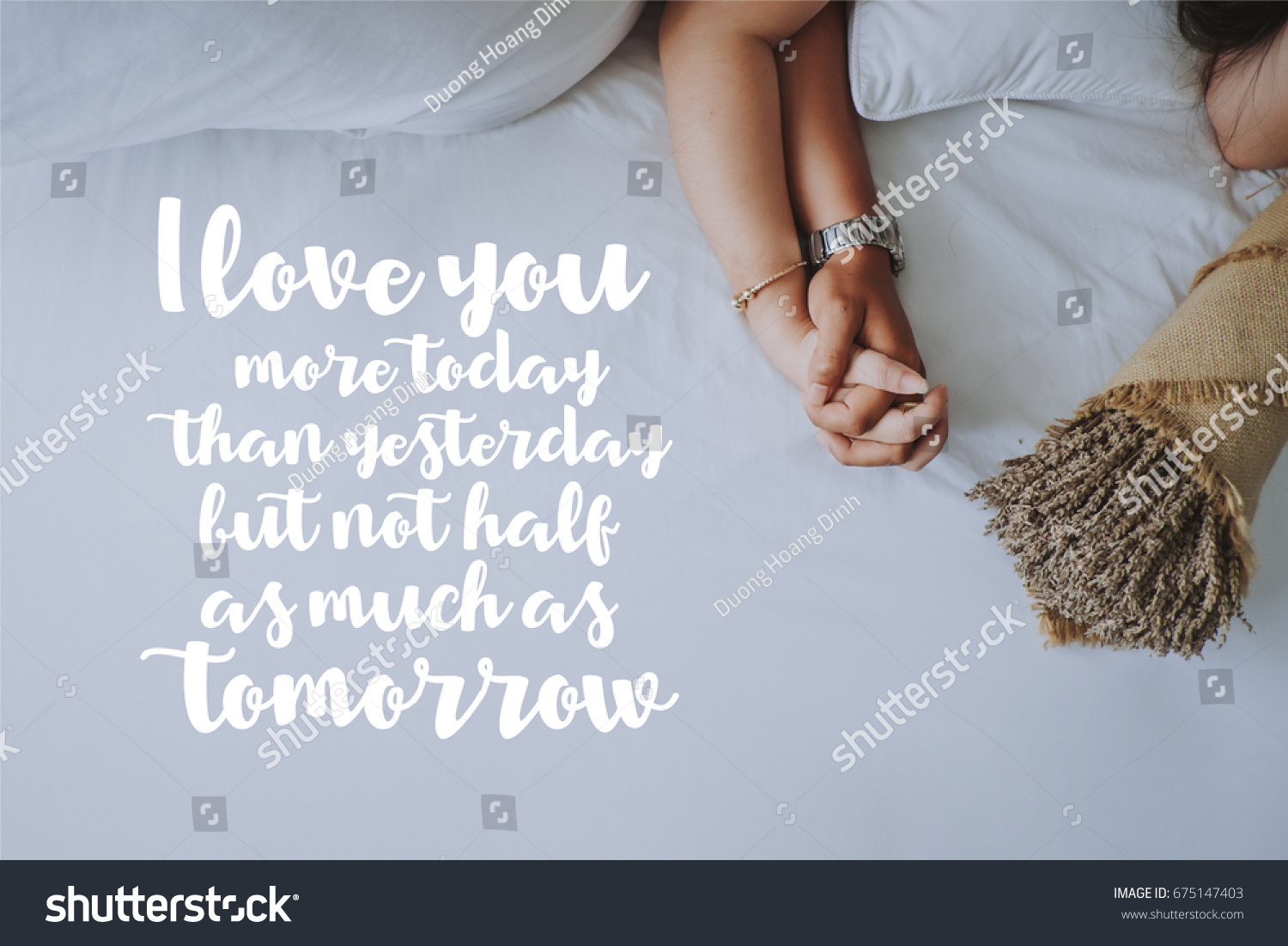 Inspirational Quotes About Love Hand Hand Stock Photo Edit Now