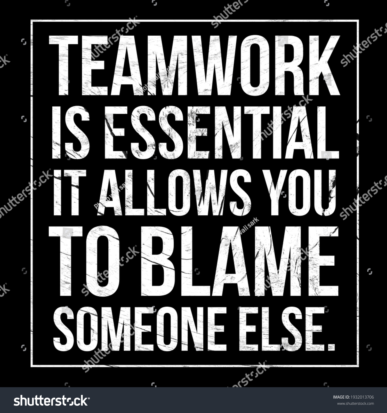 Inspirational Quotes Wisdom Quotes Teamwork Essential Stock ...