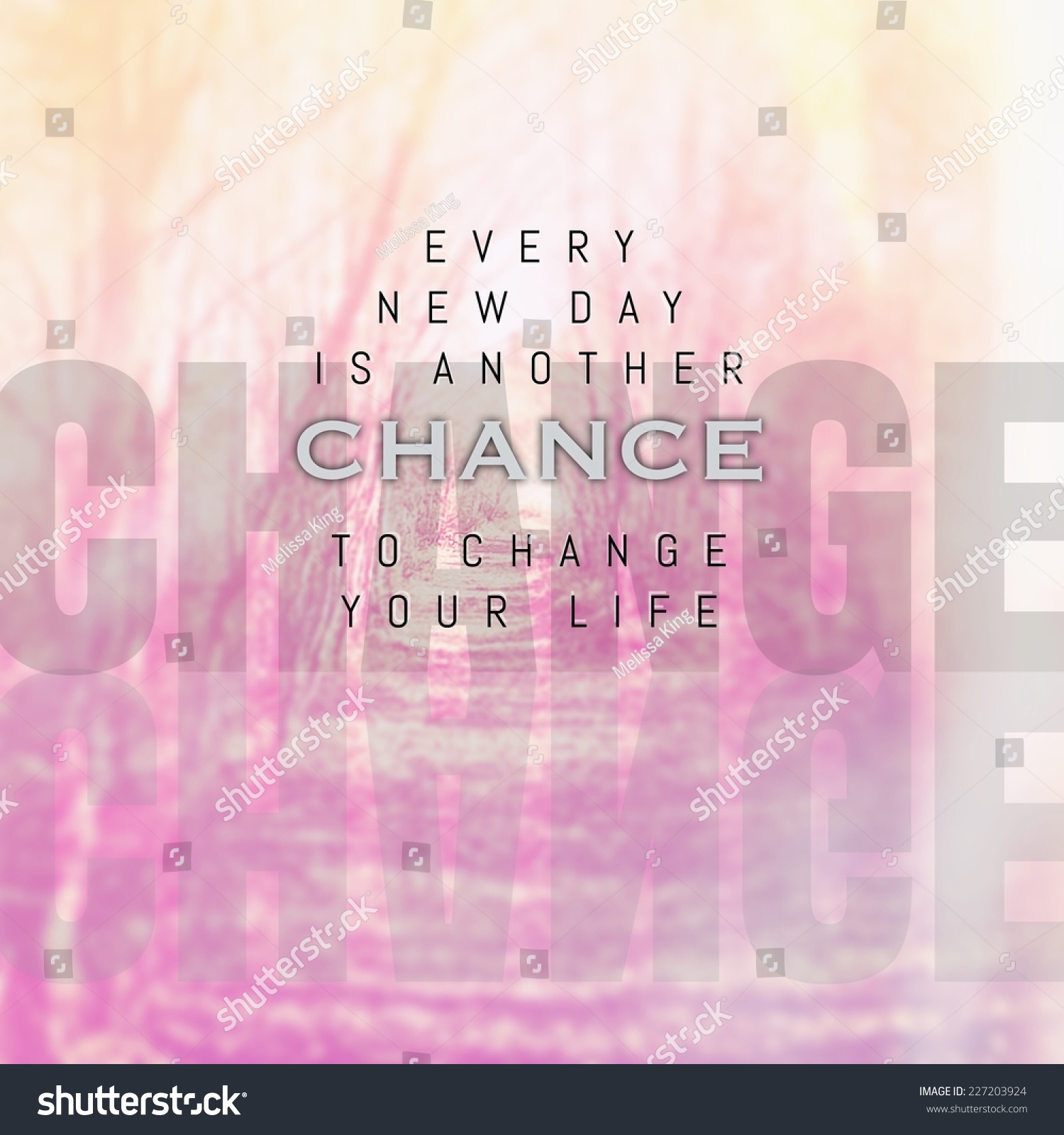 Inspirational Typographic Quote - Every New Day Is Another Chance To ...