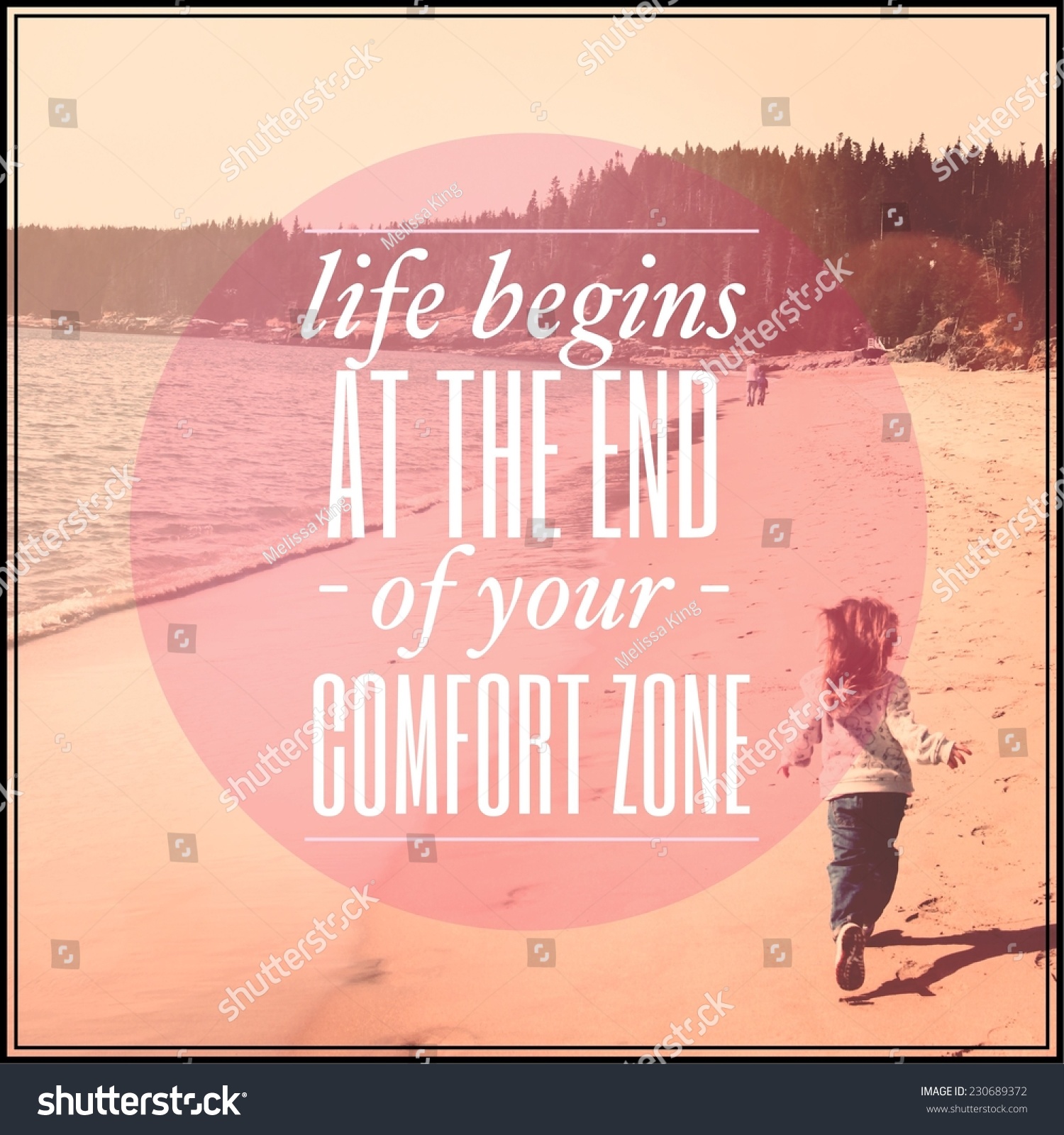 Inspirational Typographic Quote - Life Begins At The End Of Your ...