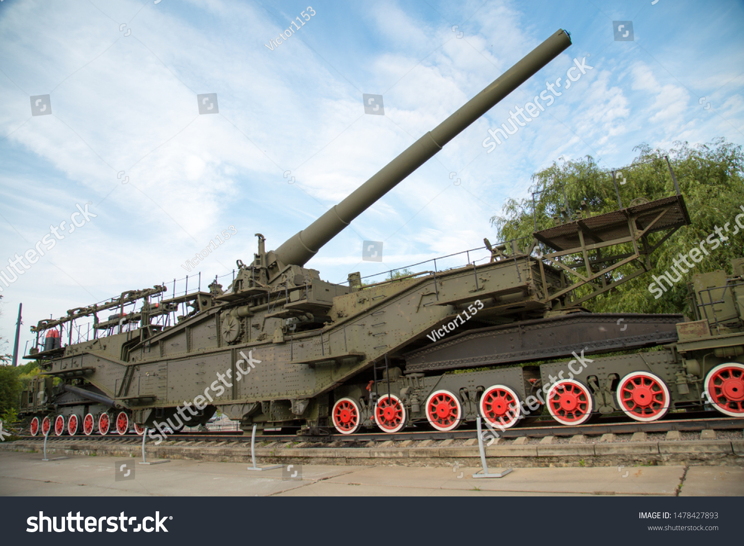 Installationconveyor Naval Railway Artillery Tm312 305mm Stock Photo ...