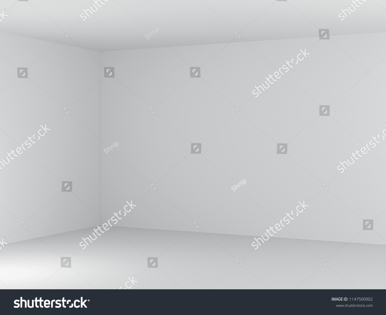 Interior Corner View Inside Box White Stock Illustration 1147500902