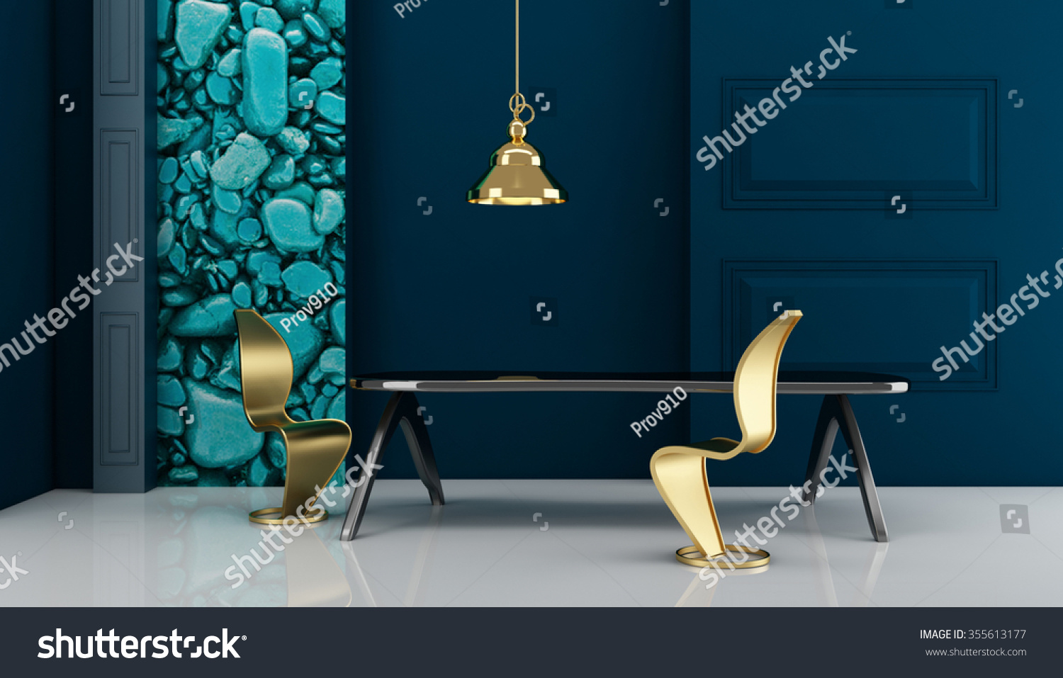 Interior Design Dulux Colour Inspiration 3d Stock