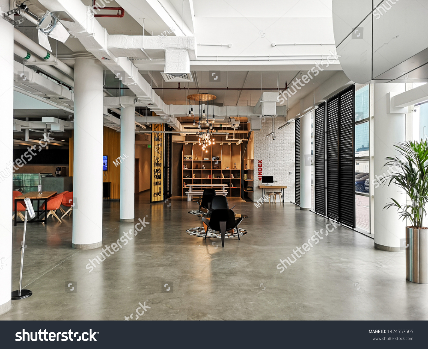 Interior Design Modern Office Area Creatives Stock Photo