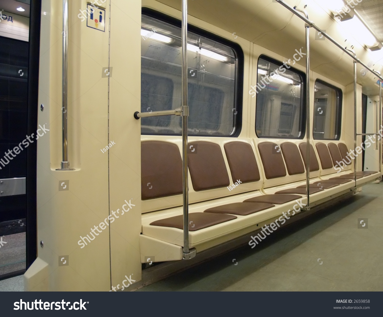 Interior Modern Subway Train Stock Photo (Edit Now) 6